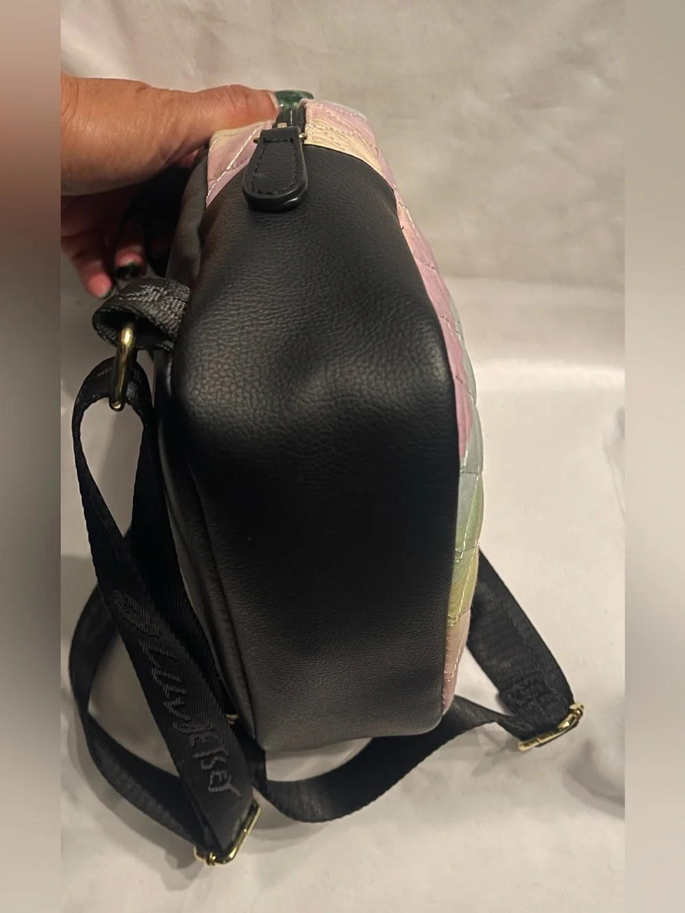 Betsey Johnson Pastel Quilted Mini Backpack